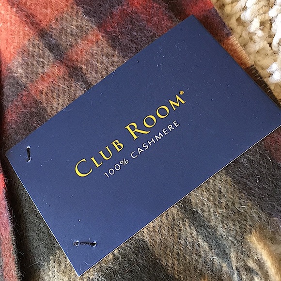 💛NEW!💛100% CASHMERE Club Room Scarf W12” x L60” - Picture 4 of 6